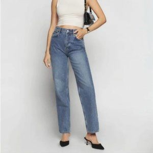 NWT Reformation Karli High Rise Relaxed Tapered Jeans